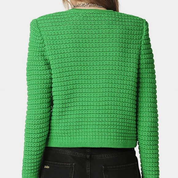 NWT Ba&sh Gaspard Textured-Knit Cardigan - Picture 2 of 8